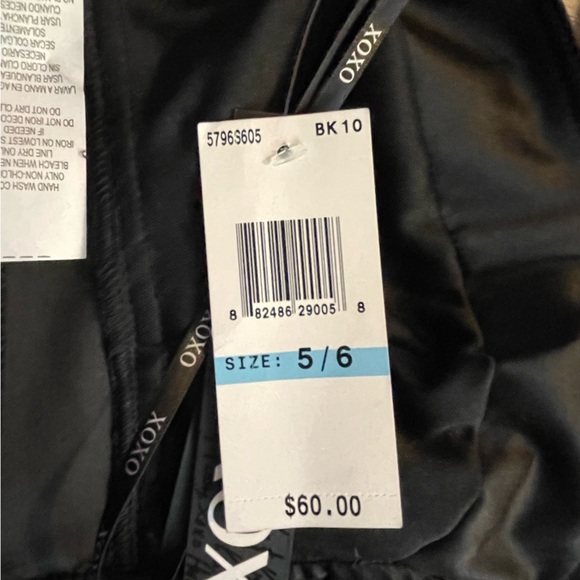 XOXO Mini Dress Womens 4 Jr 5-6 Black Studded 90s Y2K Party Whimsygoth Edgy NWT - Picture 10 of 16